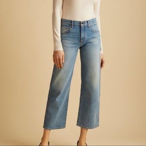 KHAITE Wendell Wide Leg Cropped Jean